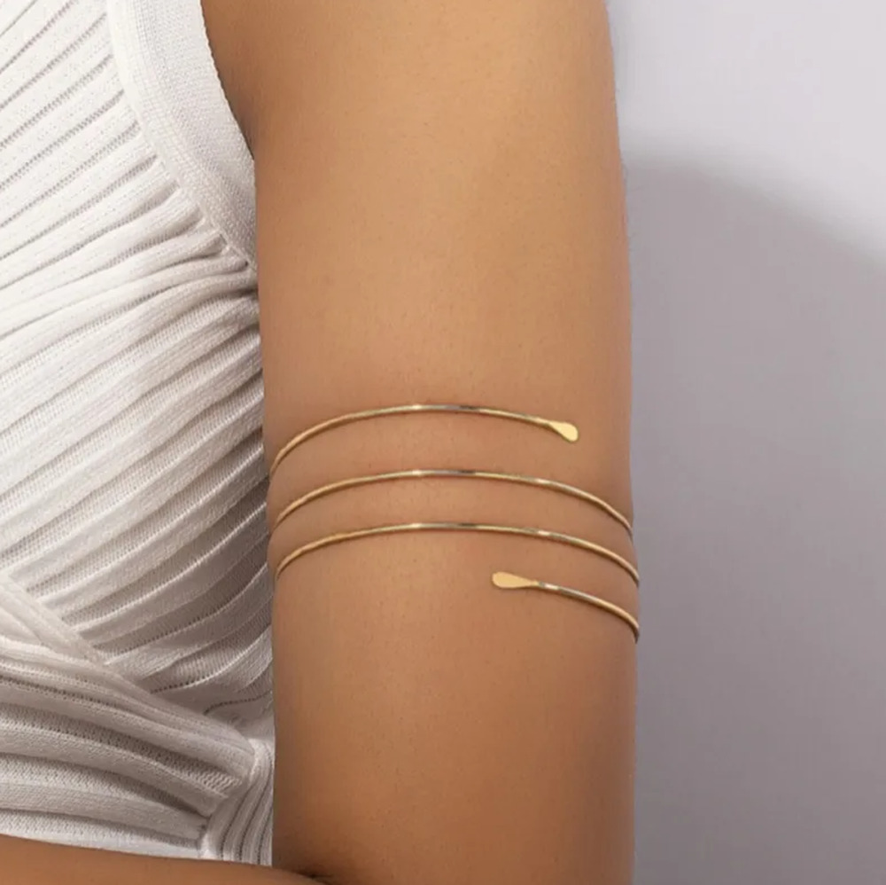Simple Gold Arm Bracelet